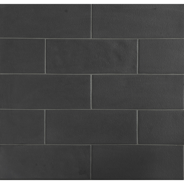Graphite 3 ½ x 9 ½ in Black Iron by Lunada Bay Tile