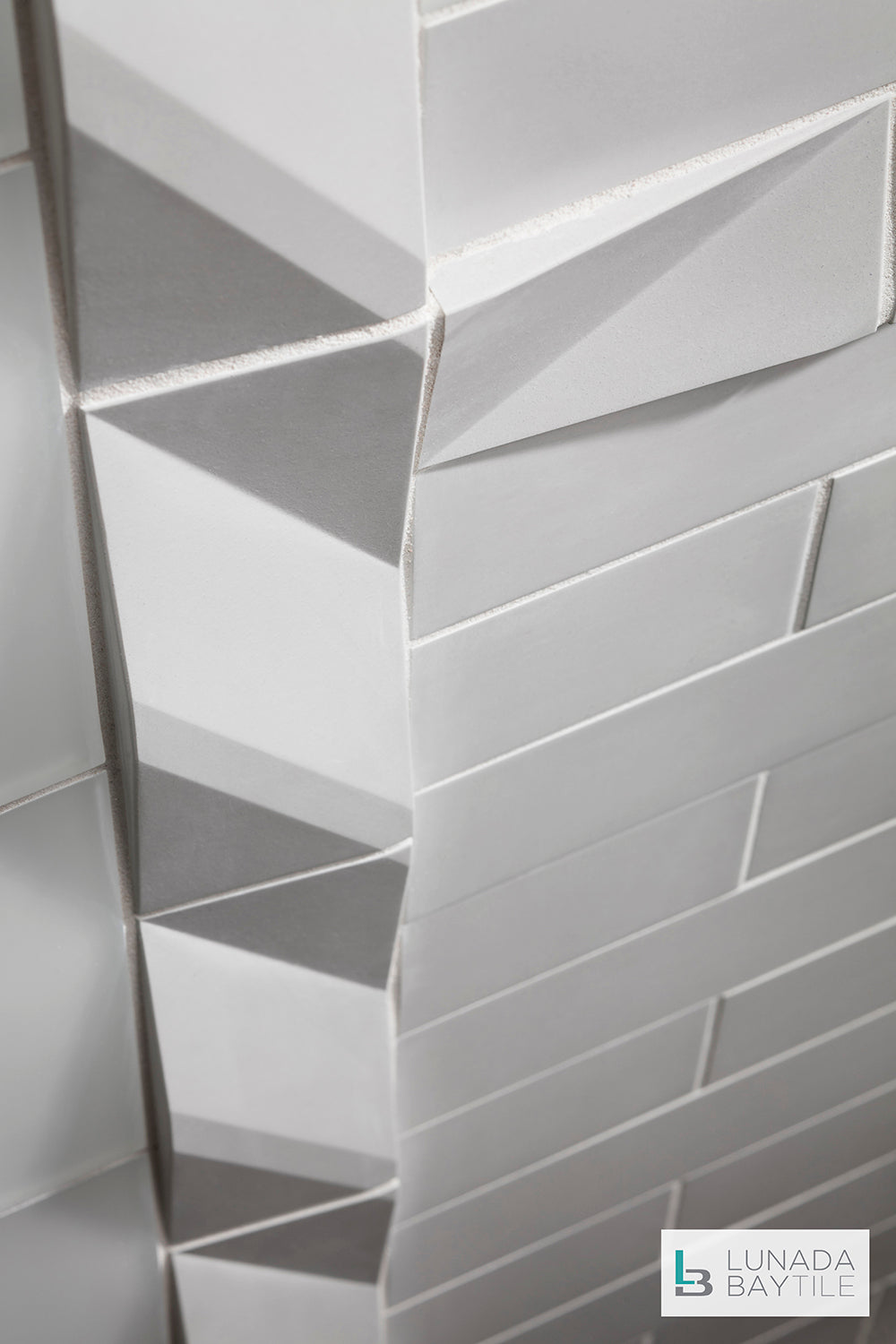 Contourz Zen Break & 3x9 in Sea Salt by Lunada Bay Tile Contourz Zen Break & 3x9 in Sea Salt by Lunada Bay Tile