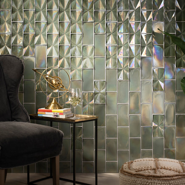 Flux & Origami Field Wall – Lunada Bay Tile