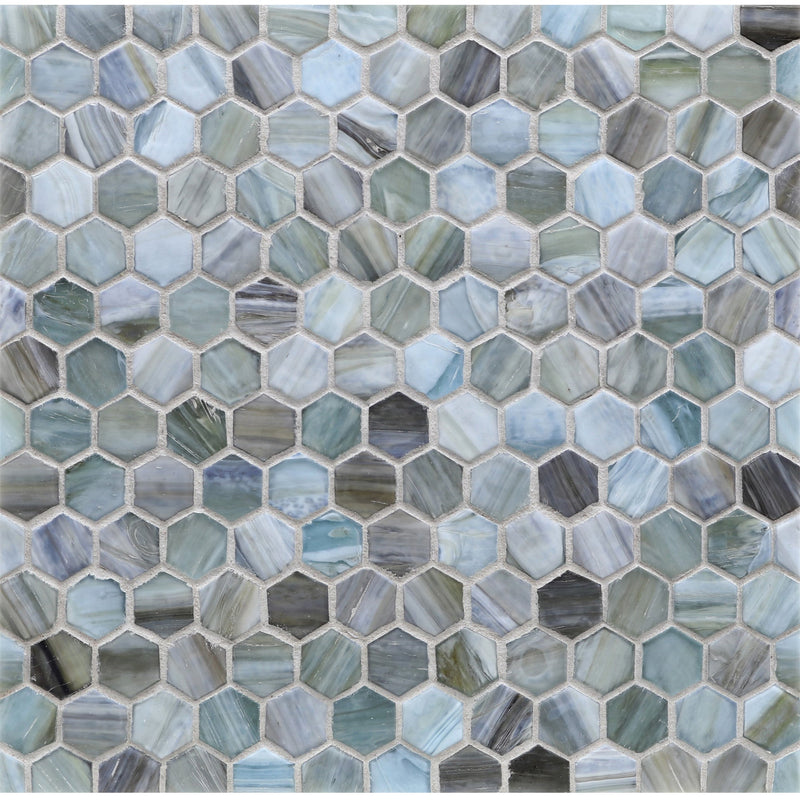 1" Hexagon - Lunada Bay Tile