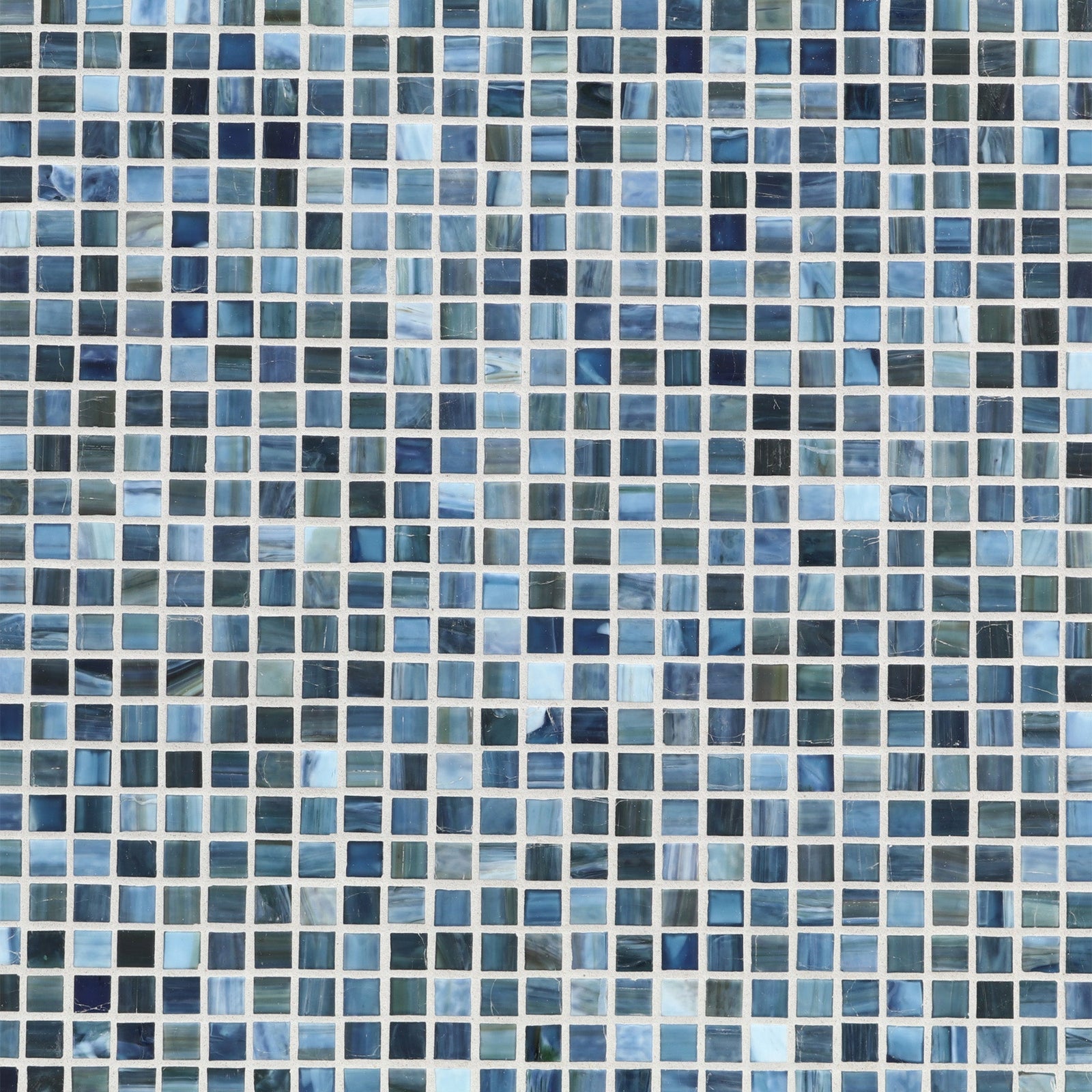 Mini mosaïque Carrée avec glaçure, 5 mm, 100 pces - turquoise