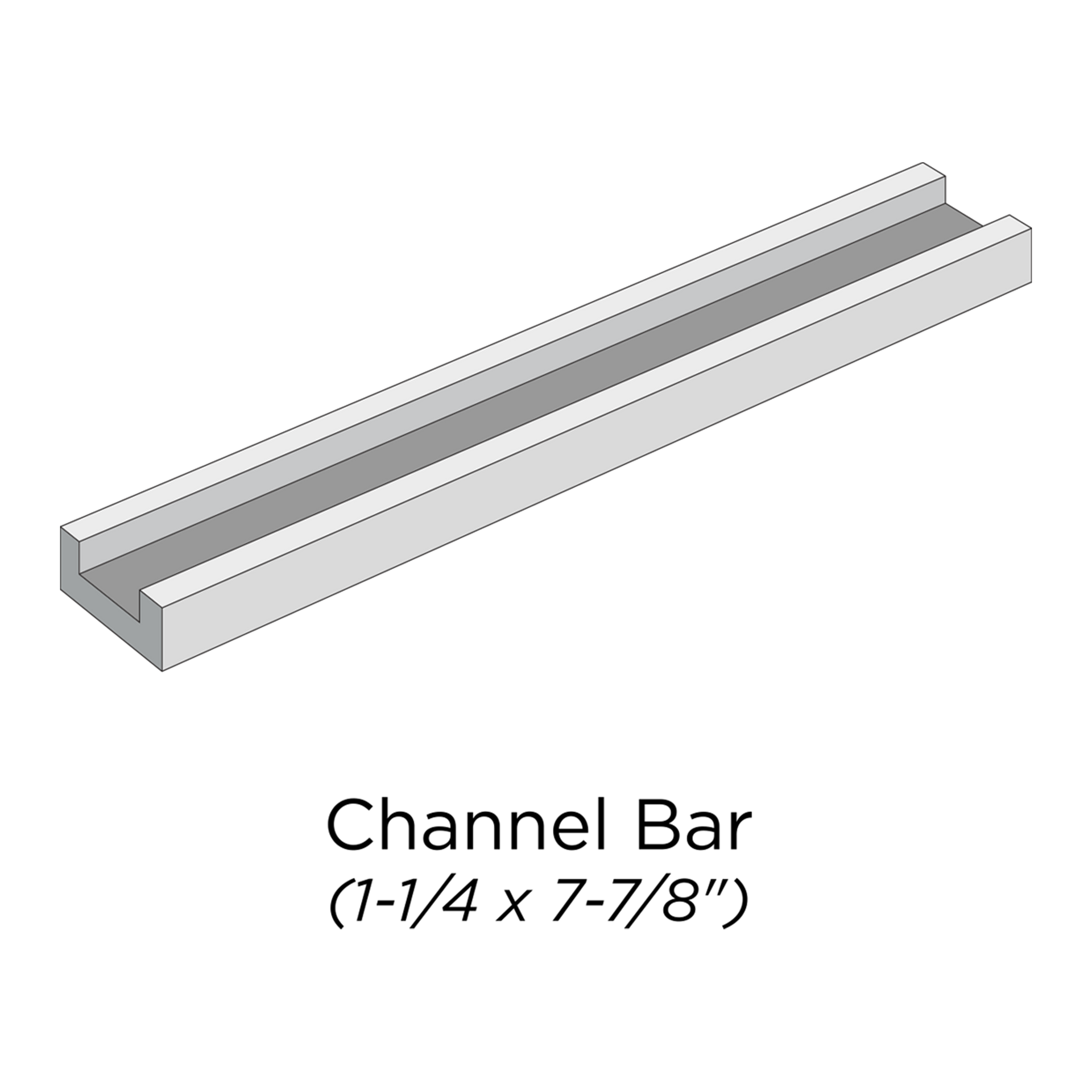 Channel Bar (in Natural Finish) – Lunada Bay Tile