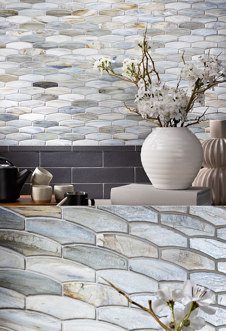 Hand poured glass. Luxurious colors.