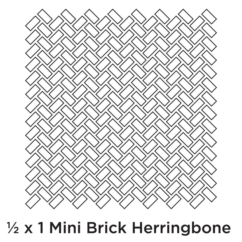 ½ x 1 Herringbone | Lunada Bay Tile