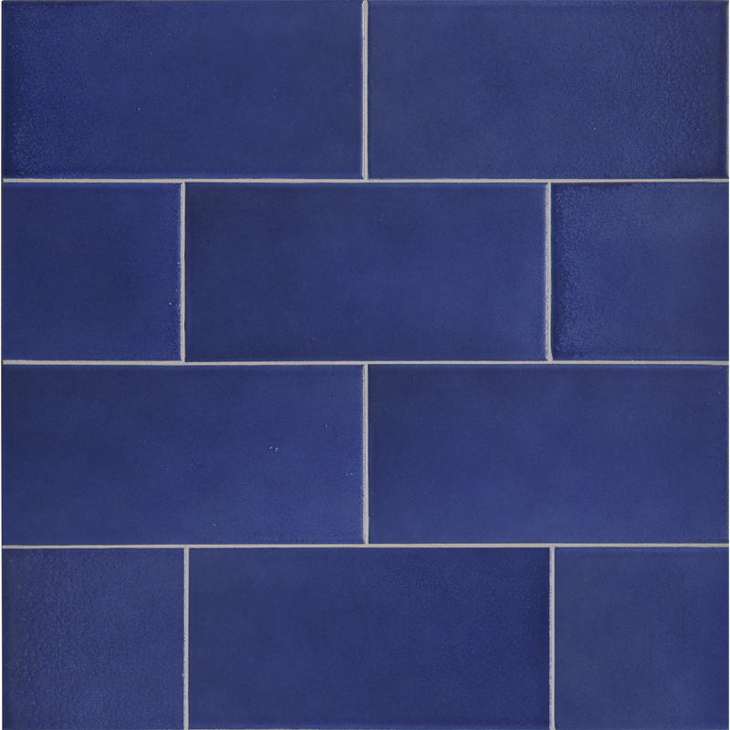 Graphite 4 ¾ x 9 ½ in Klein Blue by Lunada Bay Tile